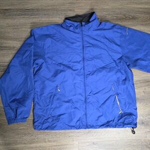 Sun Mountain Mens Blue Golf Windbreaker Jacket T40516 Full Zip Size Large